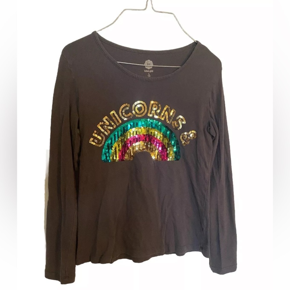 Total Girl girl’s long sleeve shirt size 14